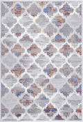 Porto Isabella Grey & Multi Geometric Rug