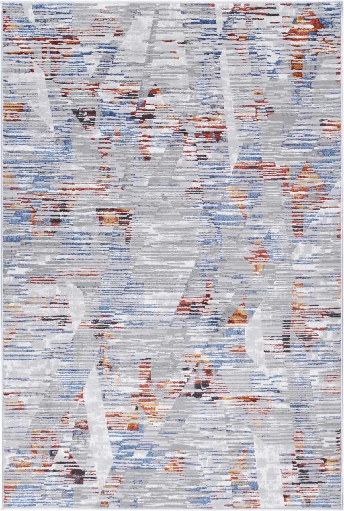 Lisbon Michael Grey & Multi Abstract Rug