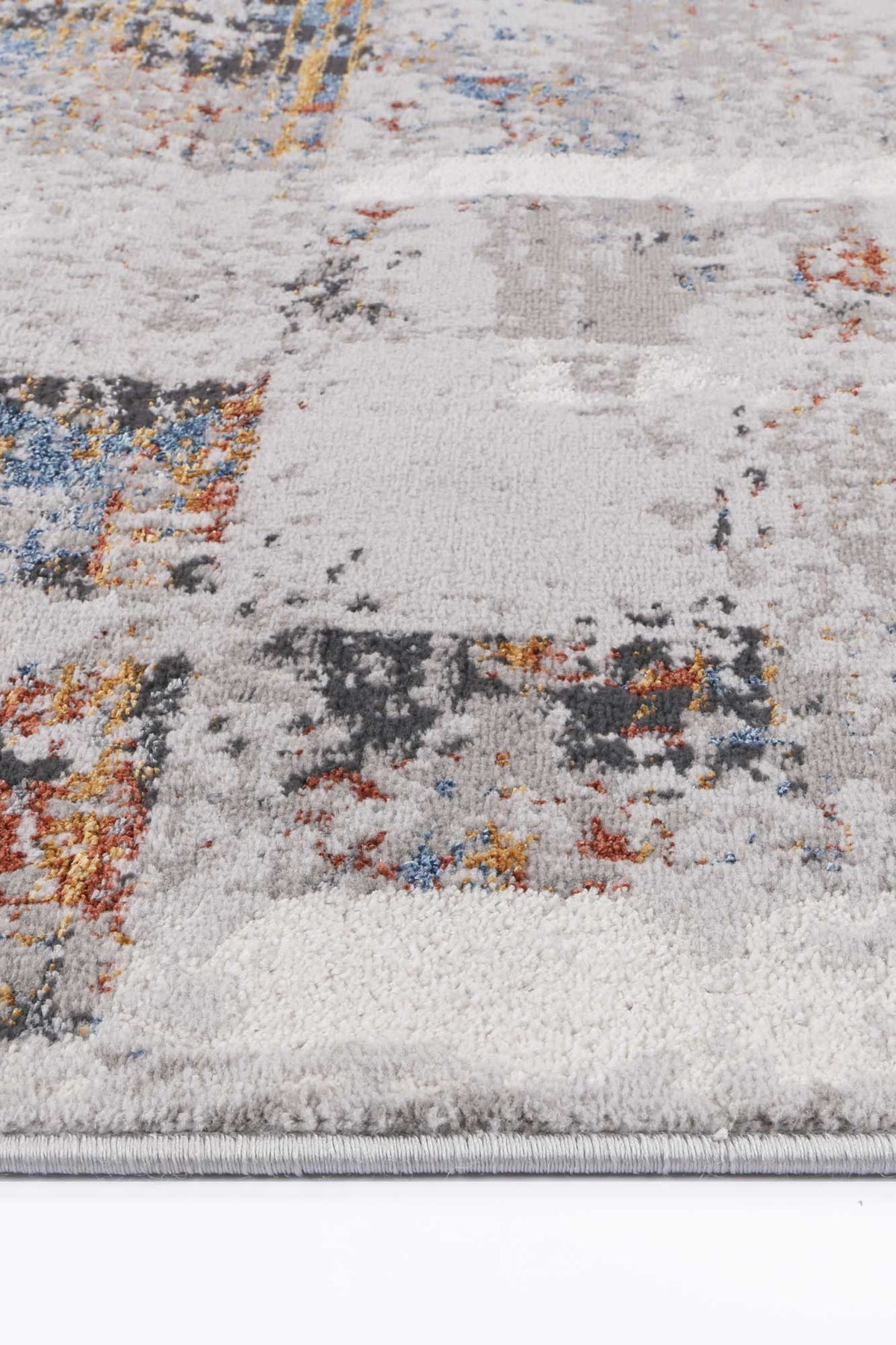 Lisbon Herman Grey & Multi Abstract Rug