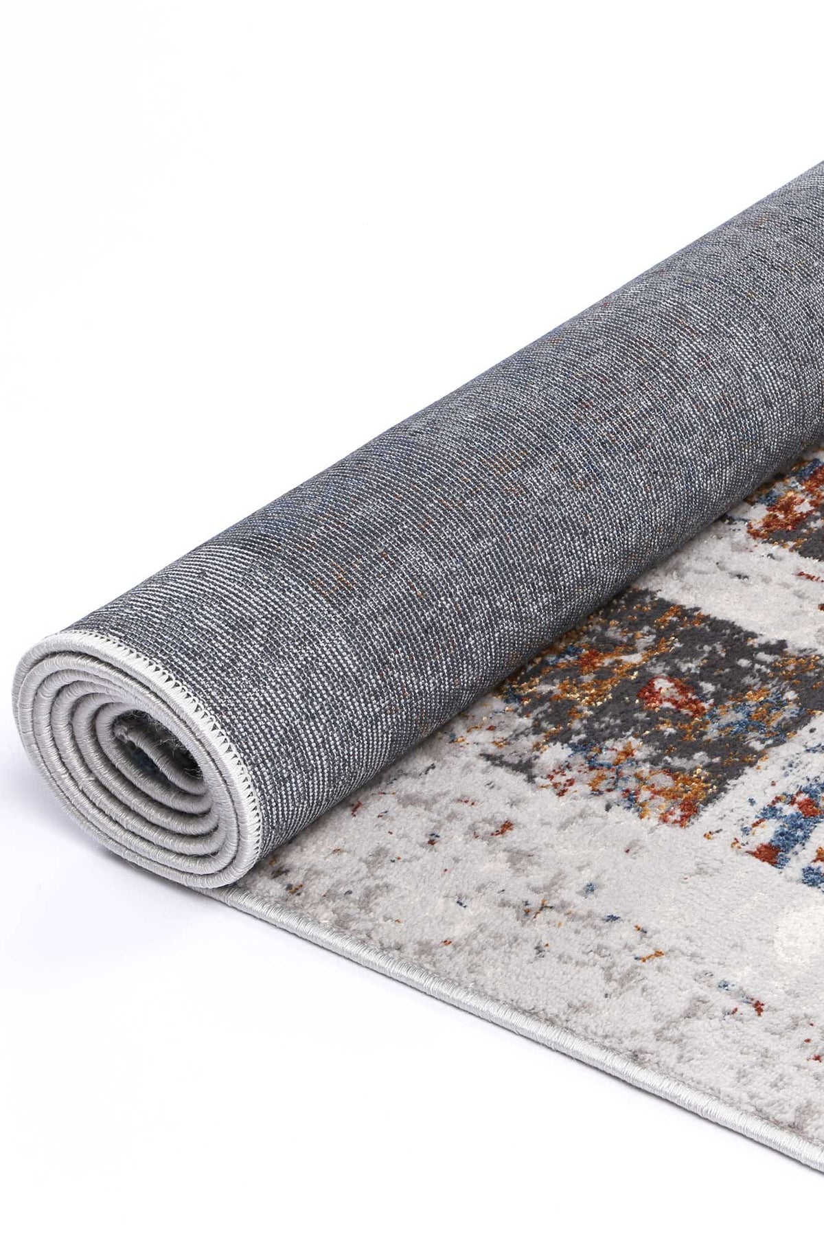 Lisbon Herman Grey & Multi Abstract Rug