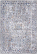 Porto Aurora Grey & Blue Traditional Rug