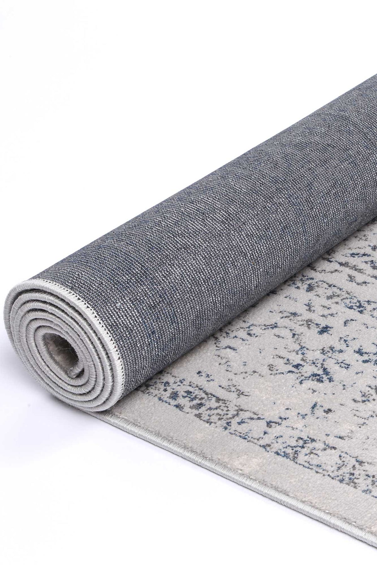 Lisbon Luna Cream & Blue Traditional Rug