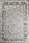 Prague Francesca Cream & Blue Traditional Rug