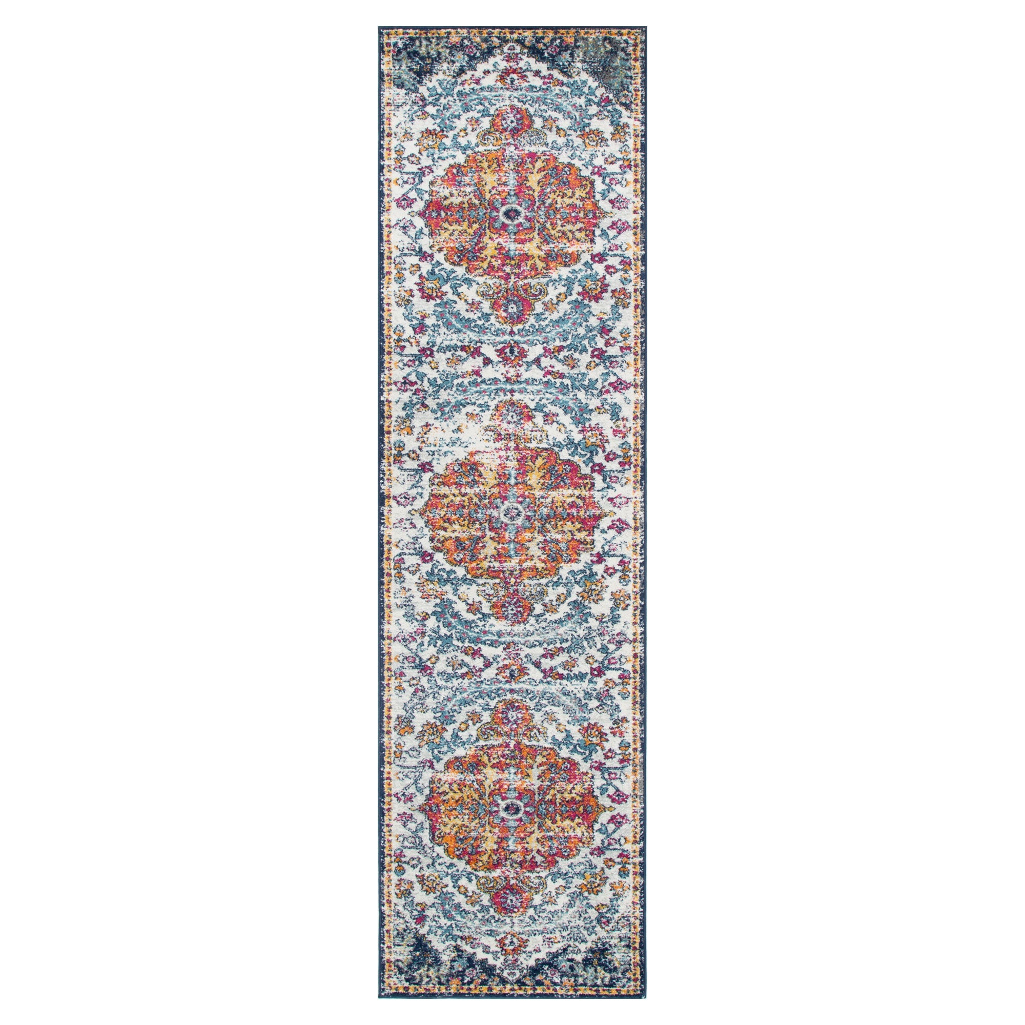 Provence Miliana Grey Blue Transitional Rug - PROV05