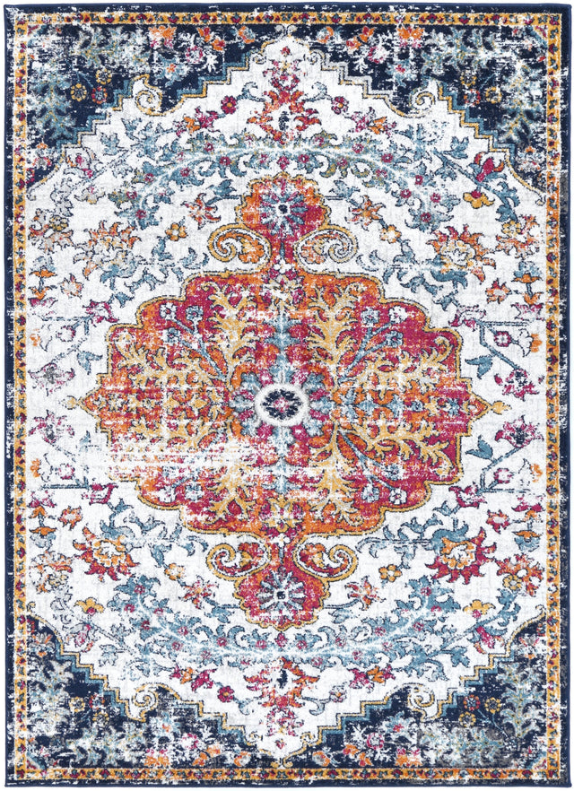 Avignon Miliana Grey Blue Transitional Rug - PROV05