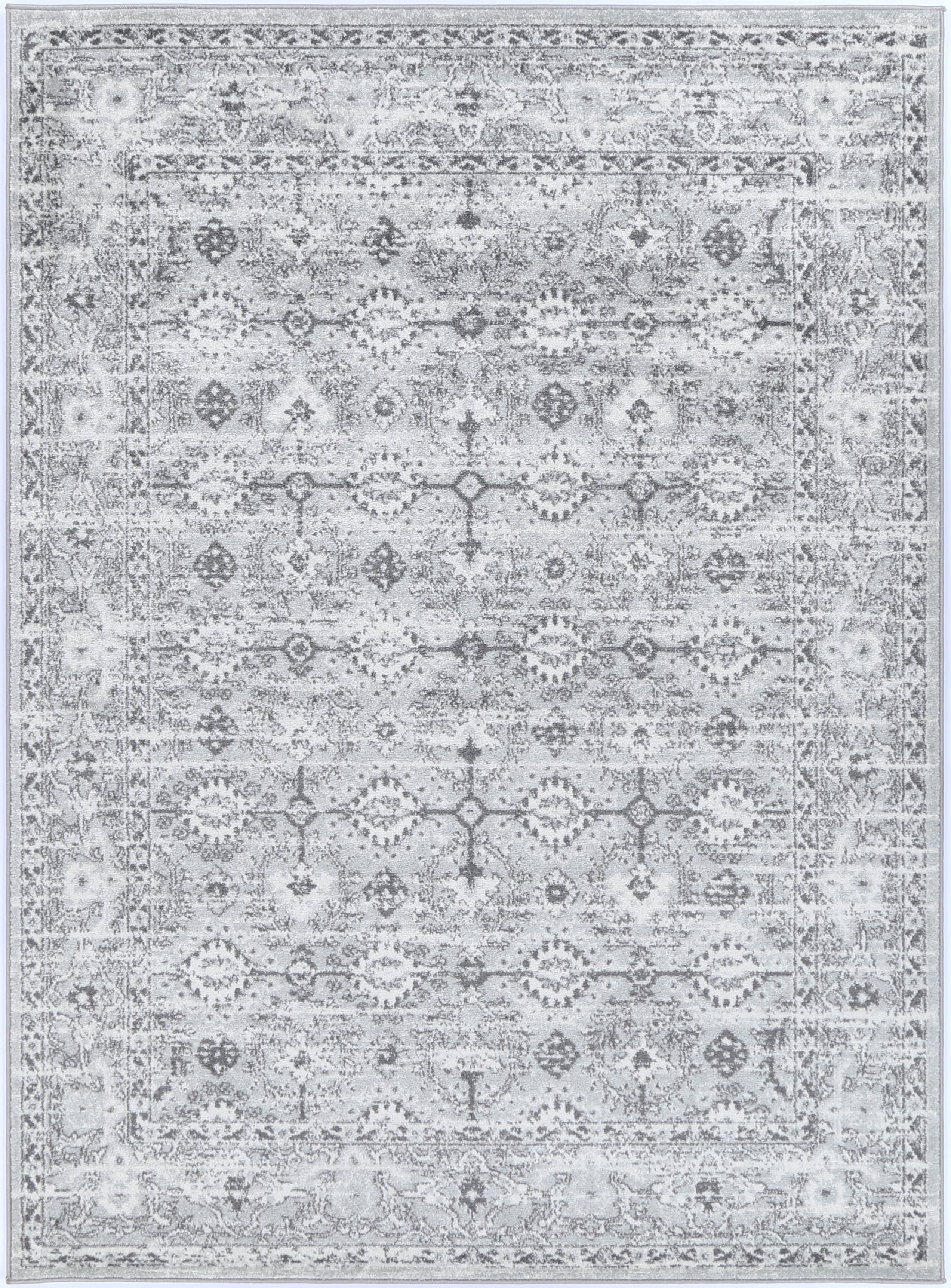 Provence Montpellier Grey Traditional Rug - PROV09