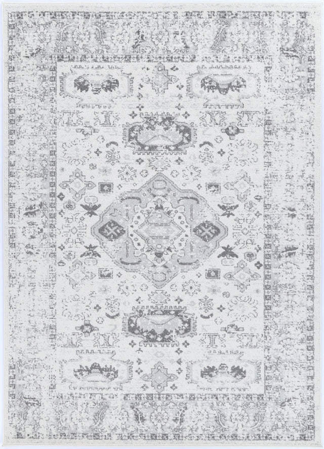 Avignon Trellis Cream & Light Grey Rug - PROV10