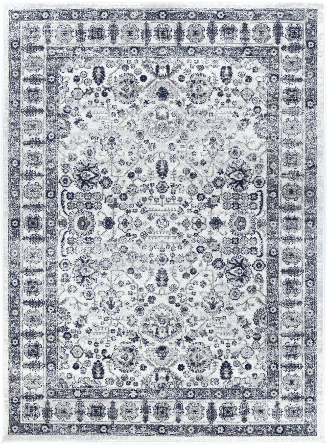 Avignon Bonaparte Navy Cream Traditional Rug - PROV16