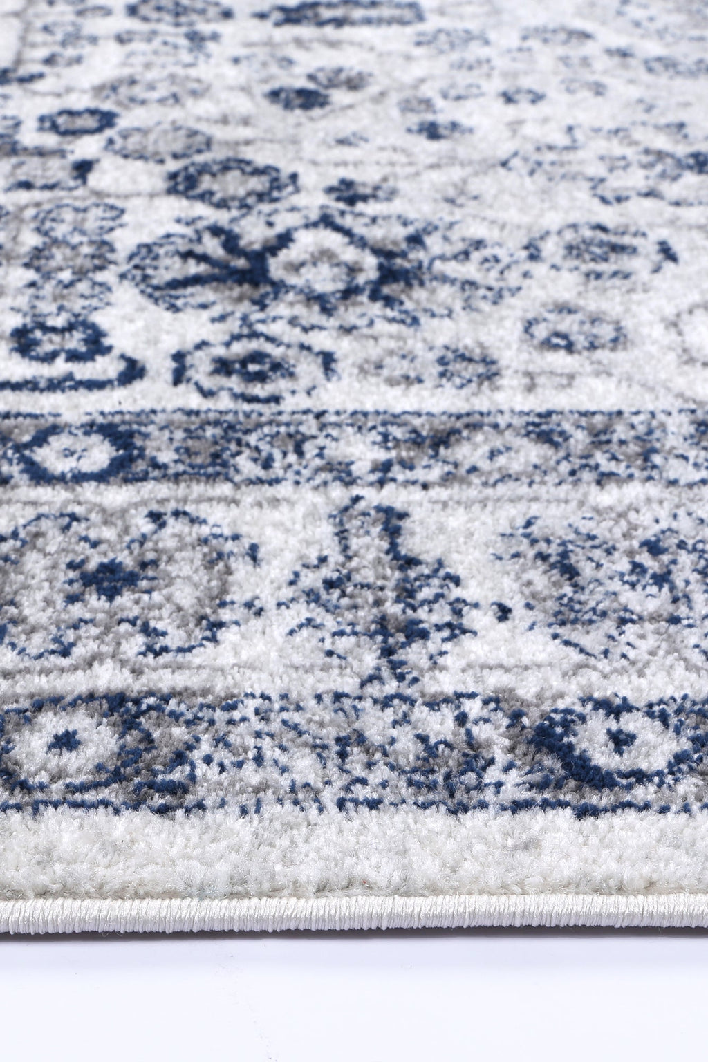 Provence Bonaparte Navy Cream Traditional Rug - PROV16