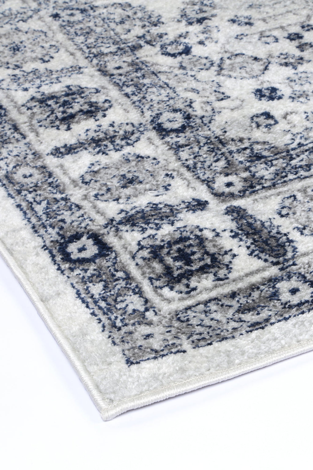 Provence Bonaparte Navy Cream Traditional Rug - PROV16