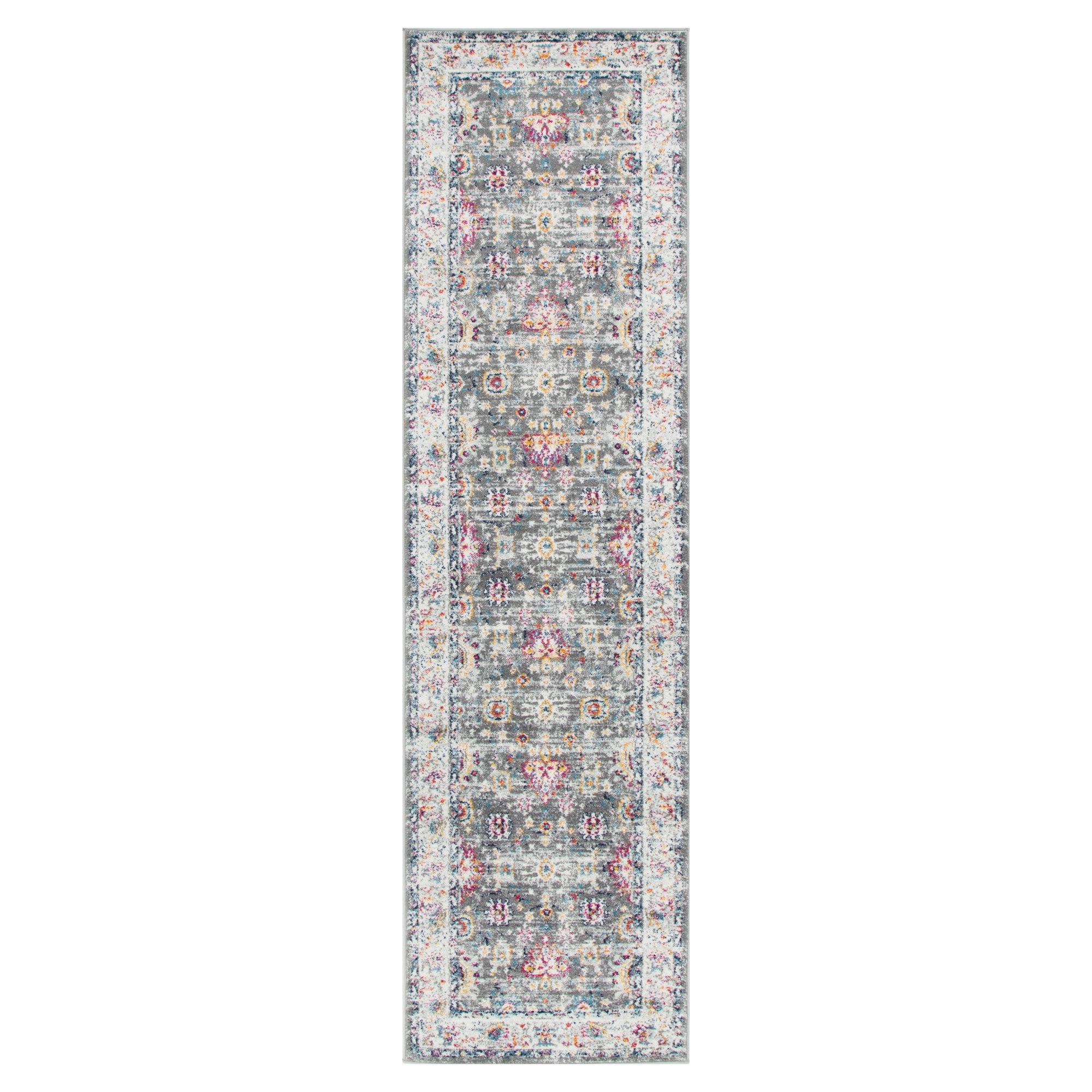 Provence Somerset Grey Multi Traditional Rug - PROV19