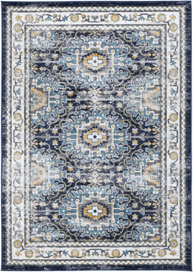 Avignon Ventoux Navy Multi Traditional Rug - PROV21