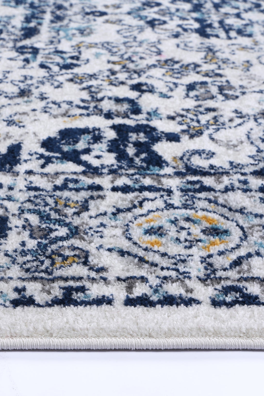 Provence Alpes Navy Multi Traditional Rug - PROV22
