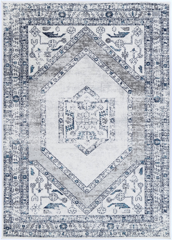 Avignon Estve Navy Cream Ancient Rug - PROV24