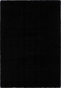 Puffy Soft Shag Black Rug