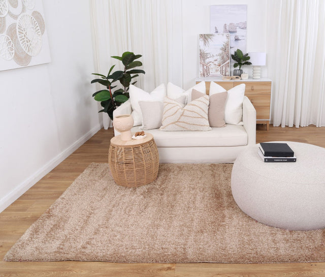 Plush Soft Shag Camel Rug