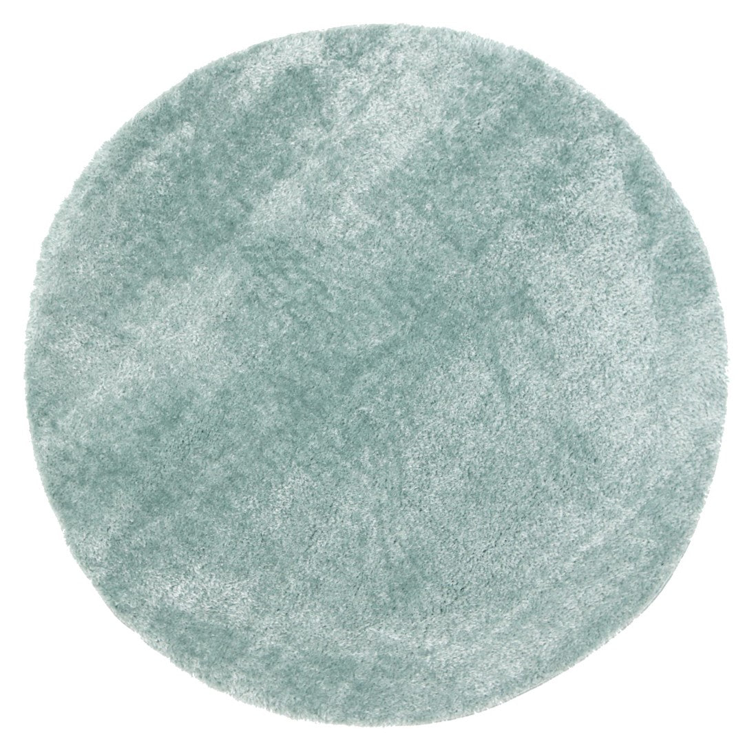 Plush Soft Shag Round Rug Teal