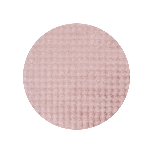 Pristine Washable Round Rug Rose Pink