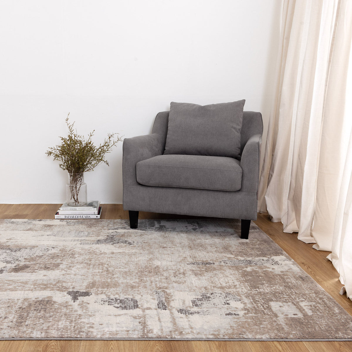 Garnet Abstract Beige Rug