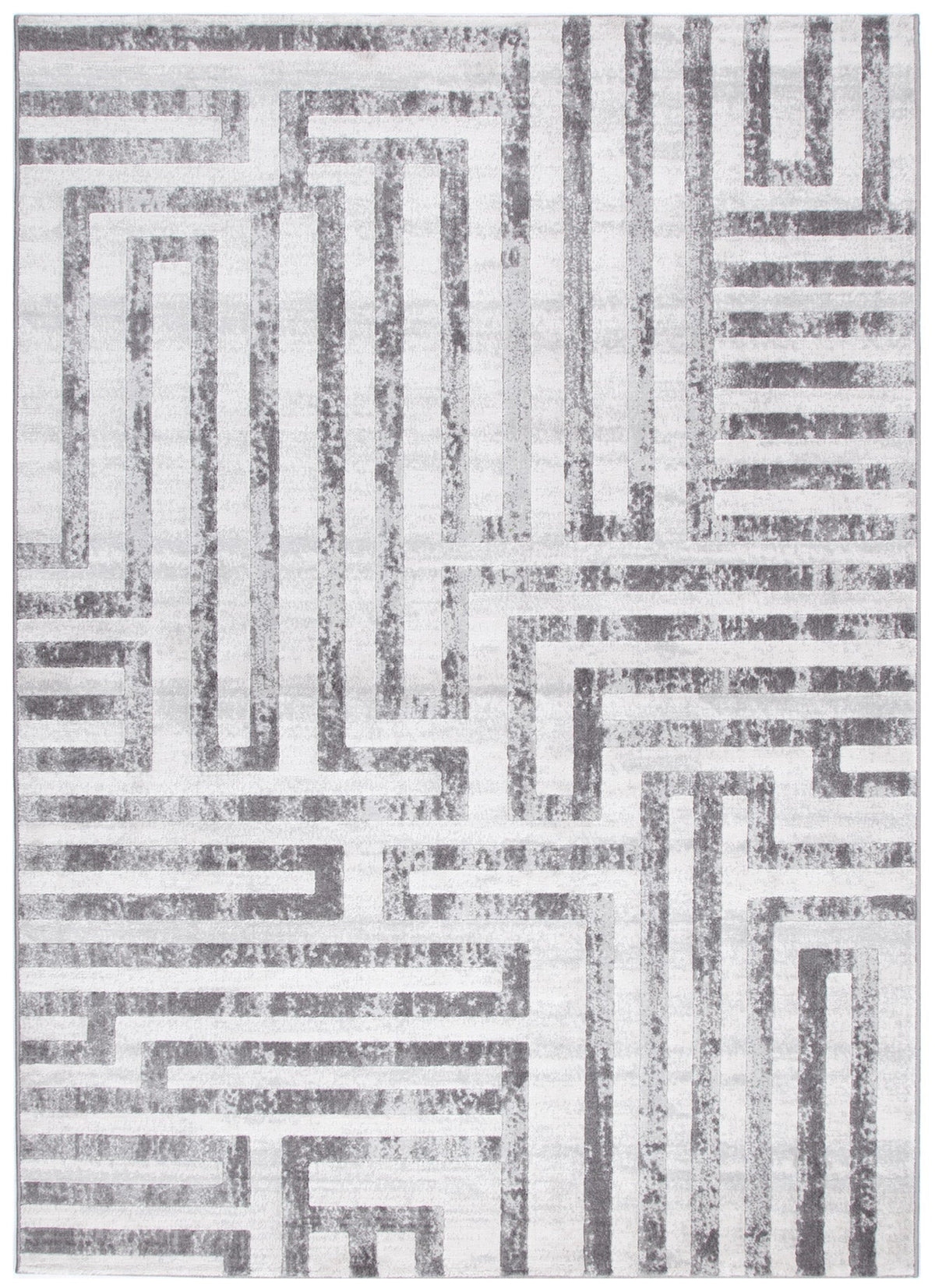 Garnet Maze Grey Rug