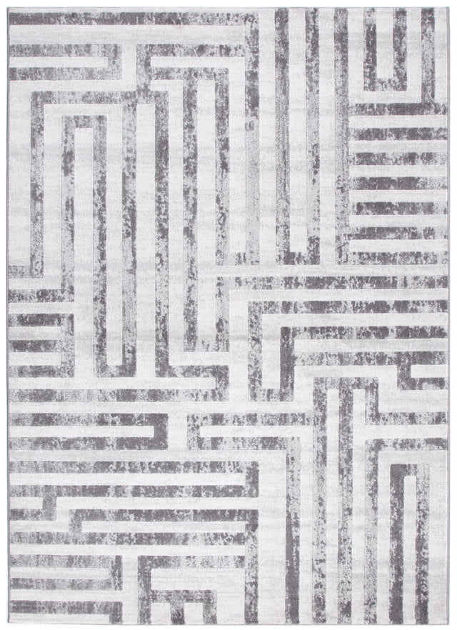 Garnet Maze Grey Rug