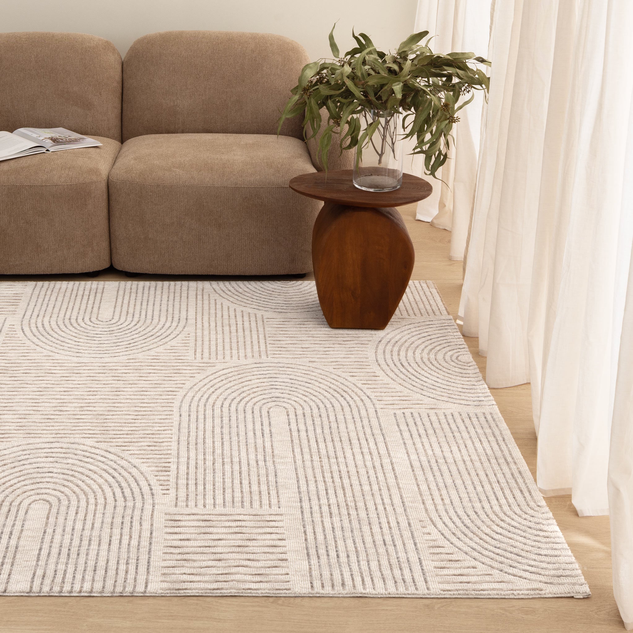 Solenne Neutral Arches Rug - S902