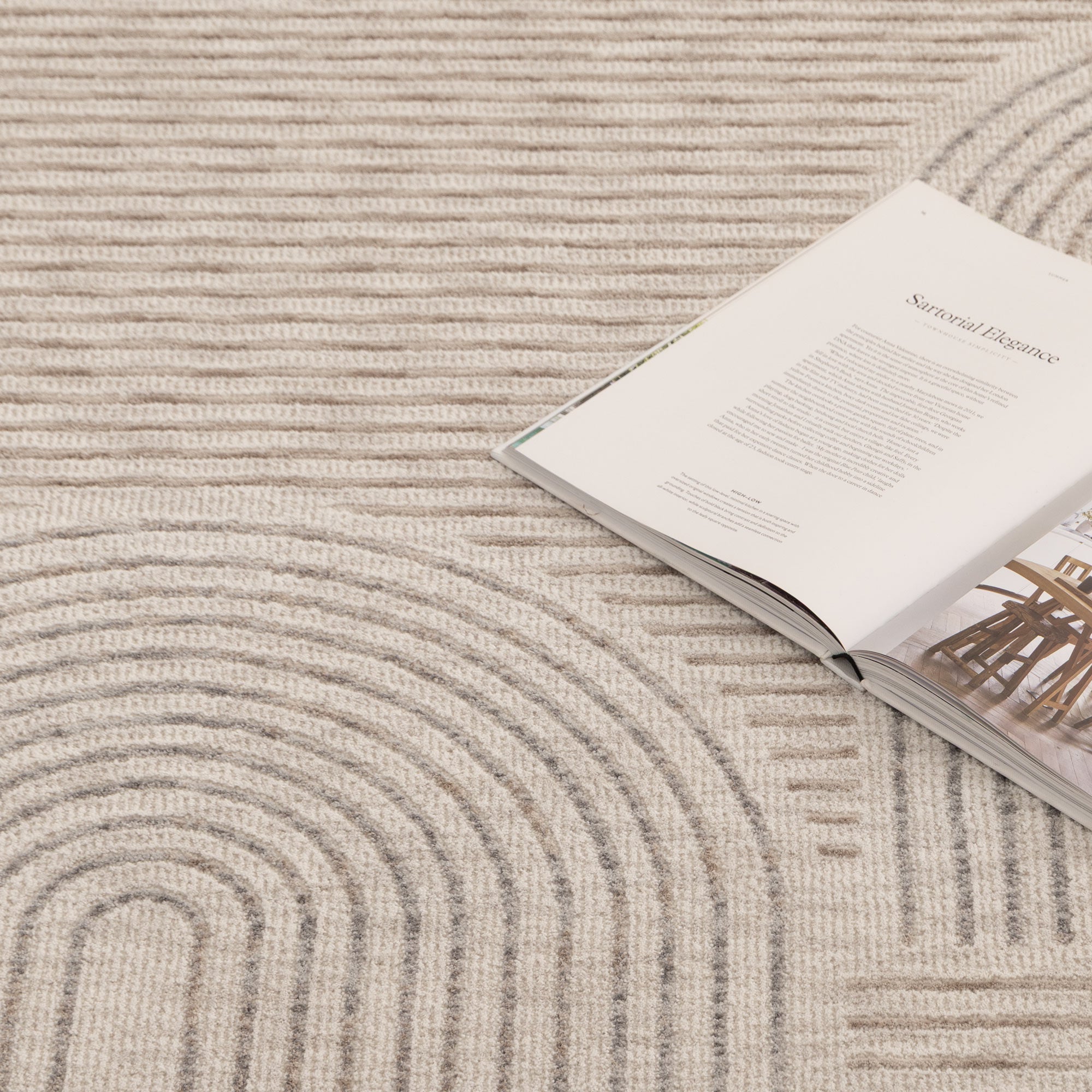 Solenne Neutral Arches Rug - S902