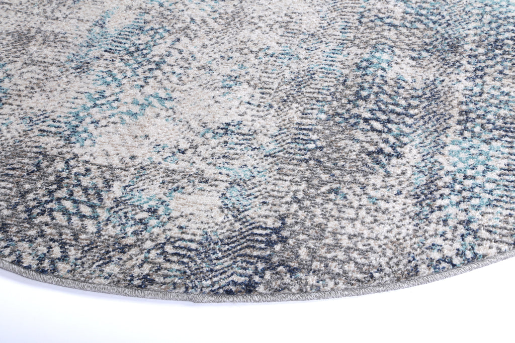 Salsa Eli Grey Tribal Round Rug