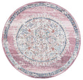Salsa Hollow Medalion Transitional Blush Round Rug