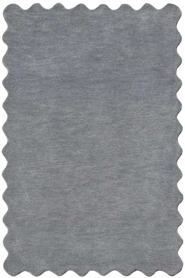 Fluted Denim rug