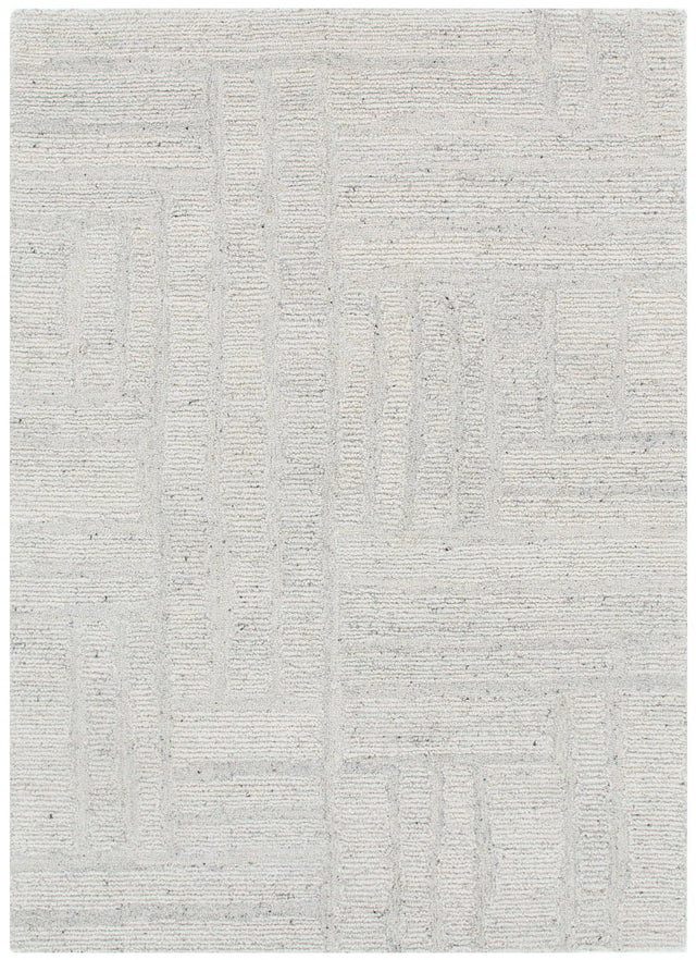Serenade Silver Modern Wool Rug