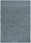 Abasco Steel Blue Knitted Wool Rug
