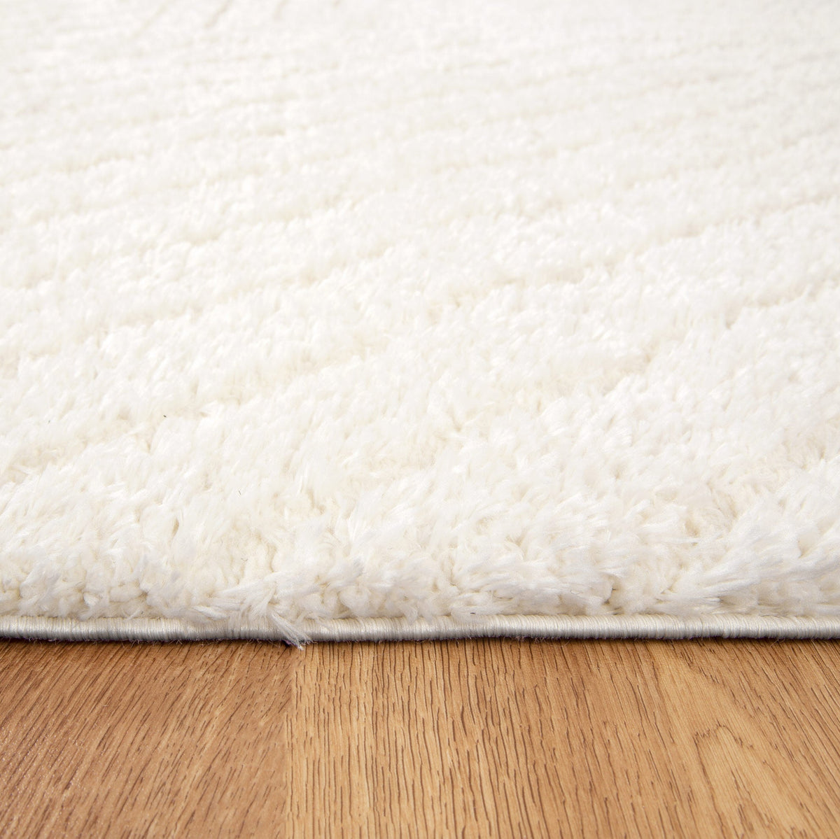 Gentle Modern Cream Shag Rug