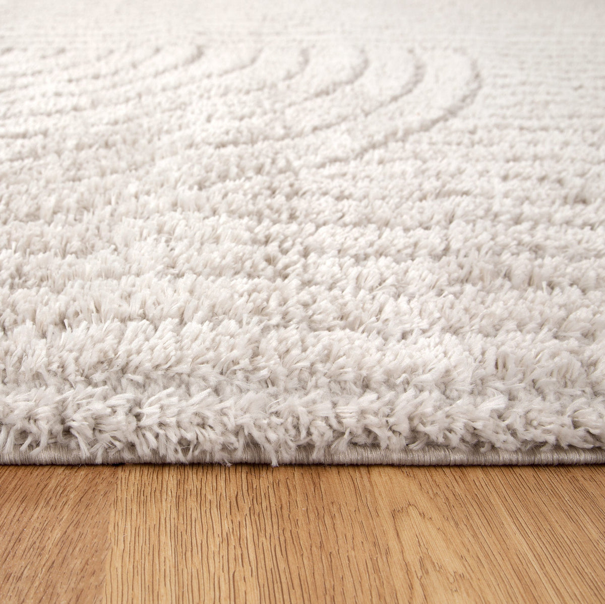 Gentle Dior Beige Shag Rug