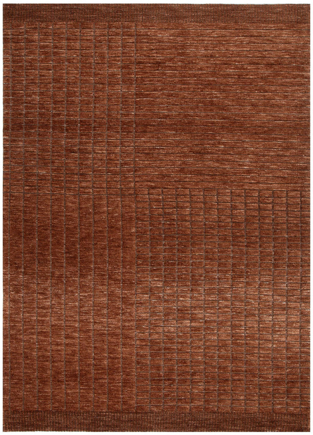 Ravine Terracotta Carved Rug - CANYON01