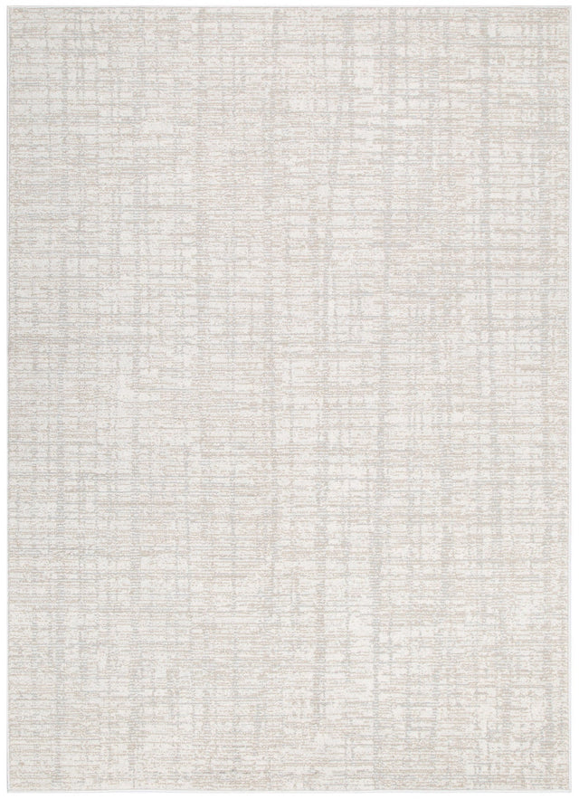 Umbria Distressed Lines Grey Beige Rug - TOS4