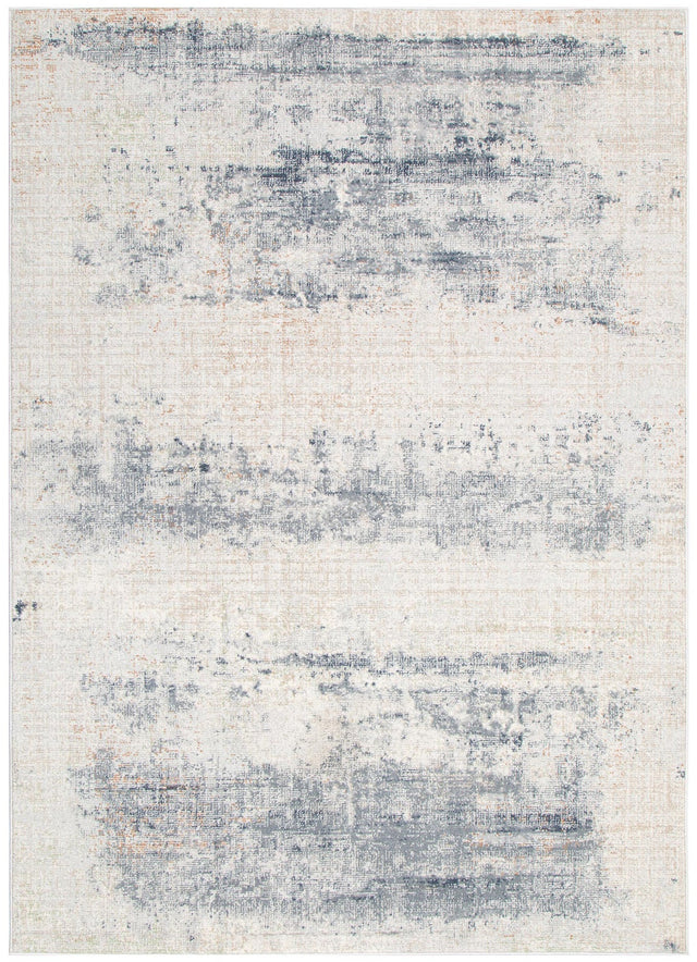 Umbria Distressed Splash Beige Blue Rug TOS5