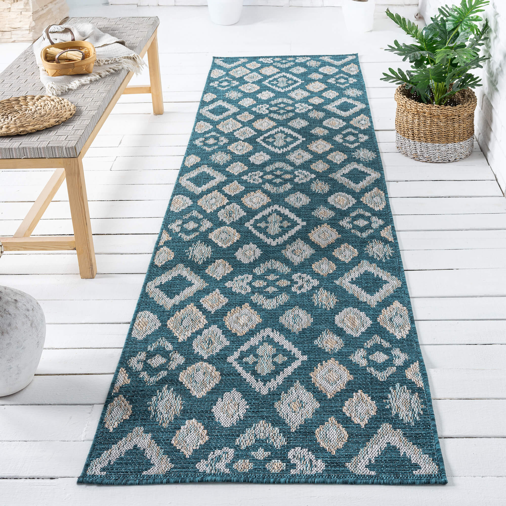 Terrace 551 Turquoise Runner