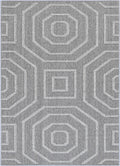 Vanuatu Devesi Grey Geometric Flatweave Rug