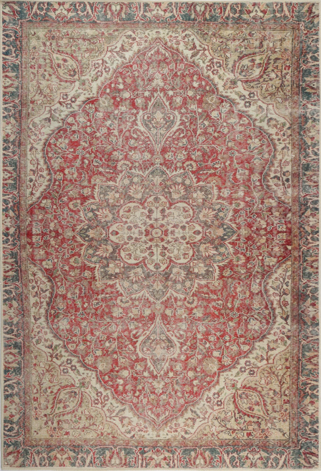 Treasure Matisse Red Washable Rug - VITAL 2869-00