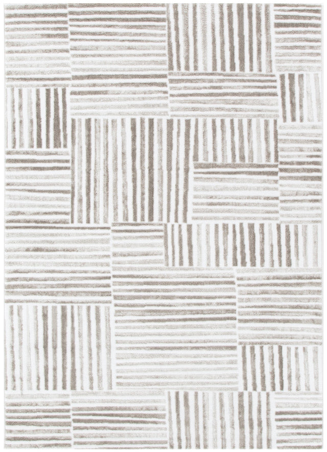 Wellesley Geometric Lines Beige Rug - W003