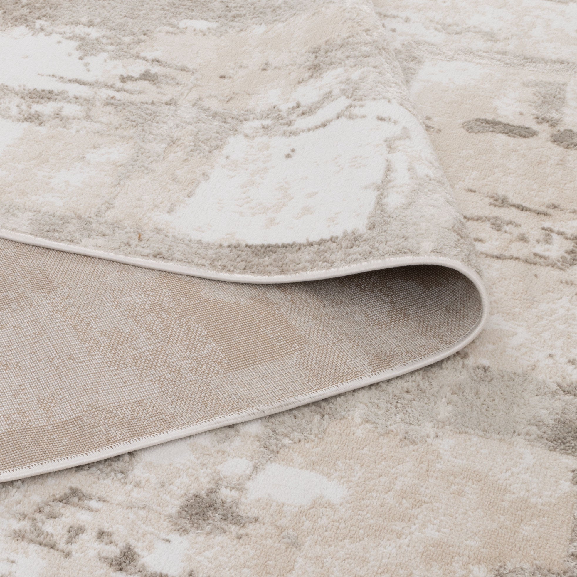 Wellington Abstract Wash Beige Rug - W008