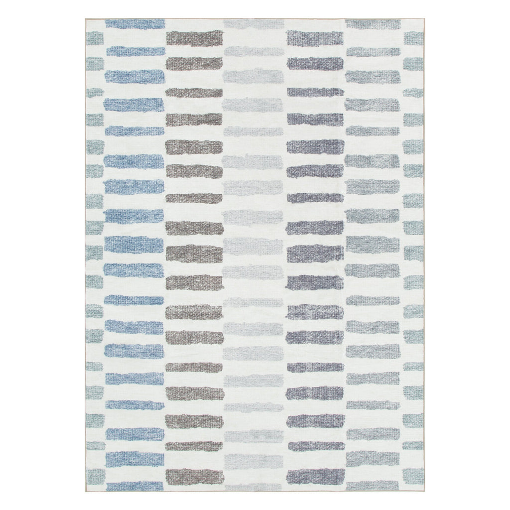Washwell Modern Stripes Machine Washable Rug - WASH003