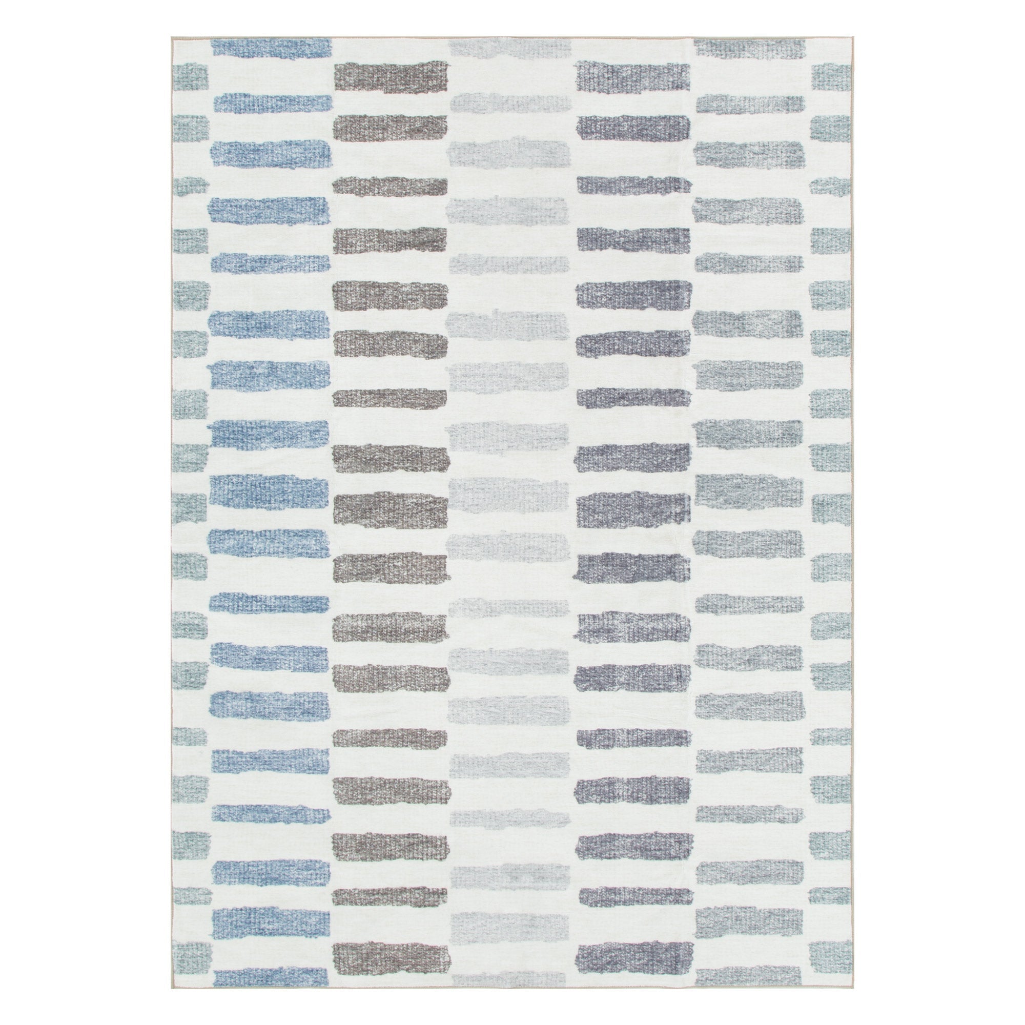 Washwell Modern Stripes Machine Washable Rug - WASH003