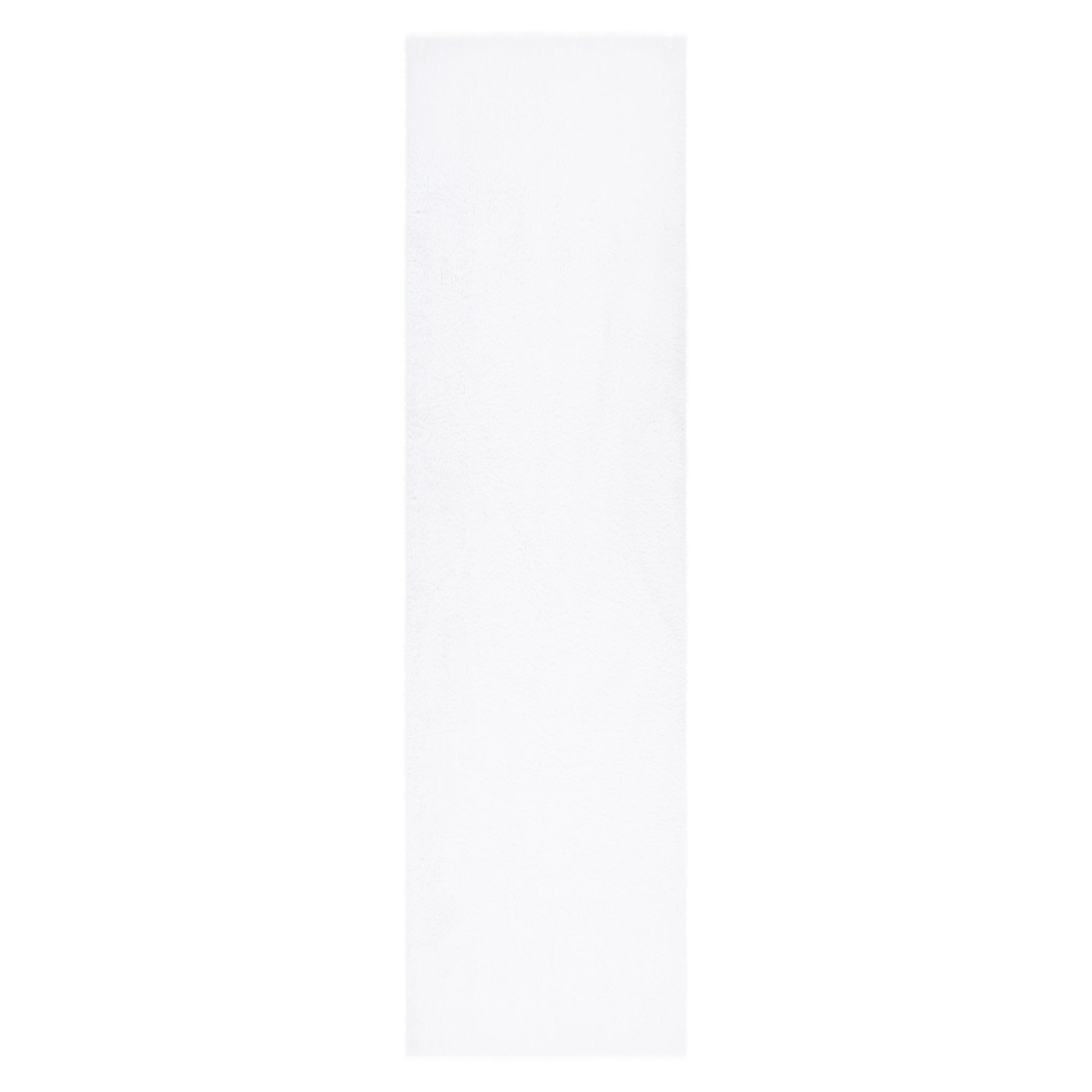 Lyla Machine Washable Shaggy White Runner