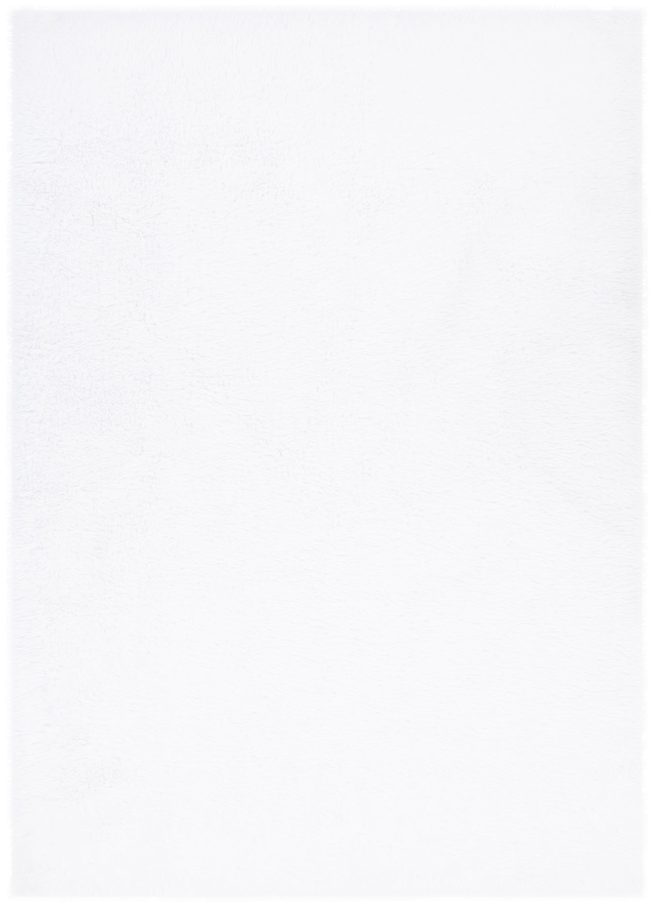 Lyla Machine Washable Shaggy White Rug