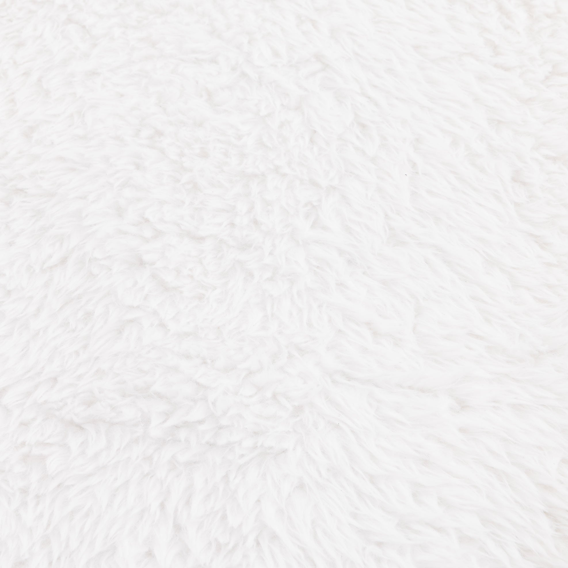 Lyla Machine Washable Shaggy White Rug